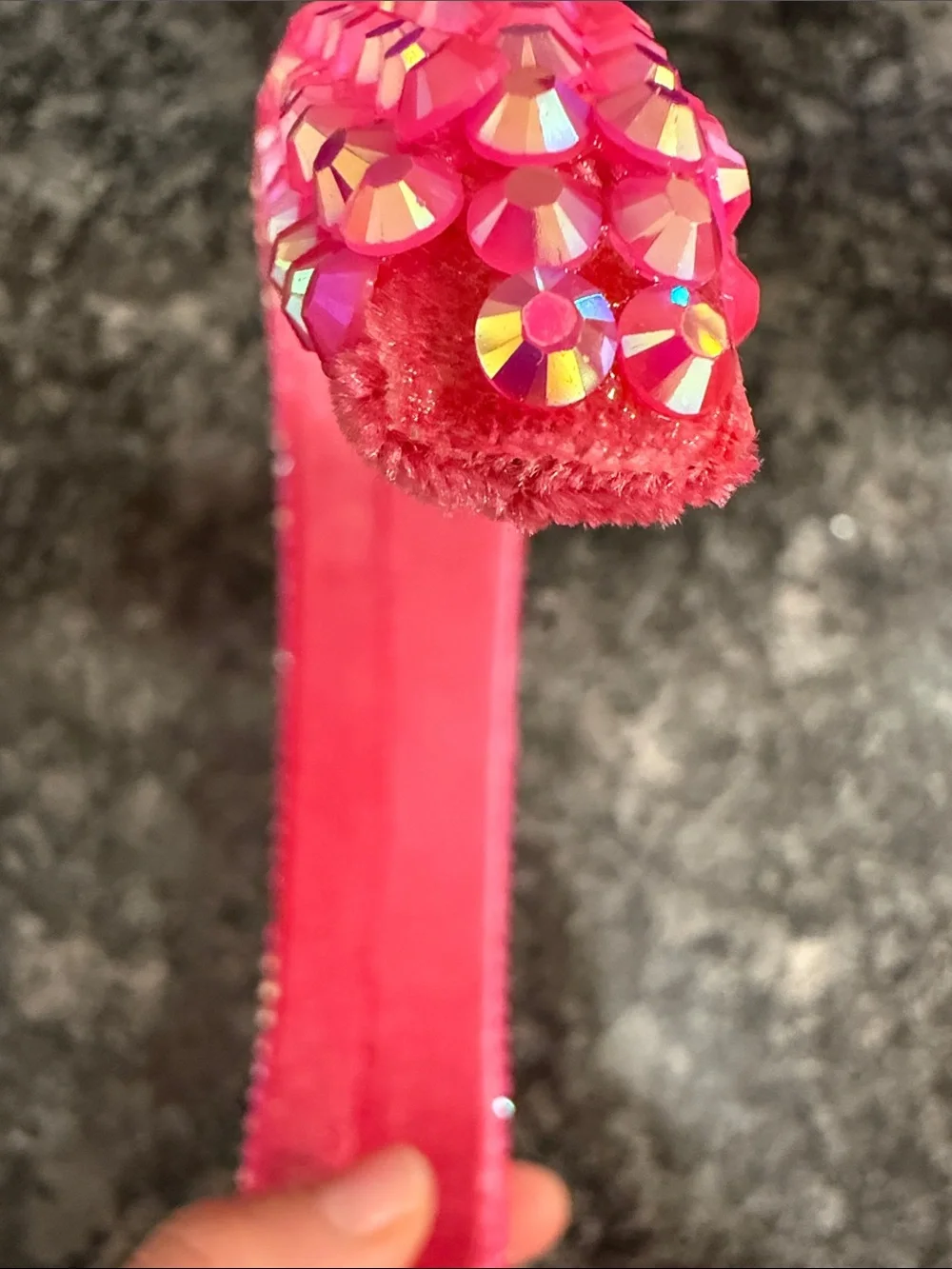 Hand made Sparkle Pink Glitter Rhinestone 